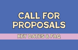 Super Conference 2024 graphic with a blue background and beige text. Text reads: Call for Proposals. Key Dates & FAQ